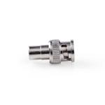 plastikpose stk 10 sølv metal lige ohm 50 nikkelplateret hunstik rca han bnc bnc-adapter