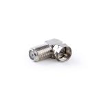 plastikpose stk 10 slv metal 90 vinkel ohm 75 nikkelplateret hun f quick han f adapter antenne satellit