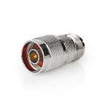 plastikpose stk 10 slv metal lige ohm 75 nikkelplateret hun pl259 han n adapter antenne satellit