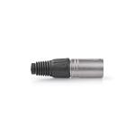 plastikpose stk 10 sølv metal mm 0 7 kabeldiameter cover beskyttelses nikkelplateret han lige xlr-stik