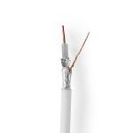 gaveæske hvid pvc runde m 0 25 eca afskærmet triple ohm 75 secure lte 4g kabel coax