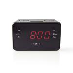 sort 2 alarmer antal timer sleep funktion snooze fm am input audio mm 5 3 1x display led radio vkkeur digital nedis