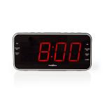 sort 2 alarmer antal timer sleep funktion snooze fm am input audio mm 5 3 1x display led radio vkkeur digital nedis