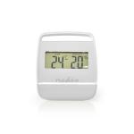 hvid indendrs hygrometer termometer - nedis