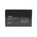 mm 95 mm 34 mm 151 mah 7200 v 6 opladningsbar bly-syre blybatteri genopladeligt nedis