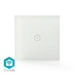 hvid glas ios android w 1000 vægbeslag enkelt wi-fi vægkontakt smartlife nedis