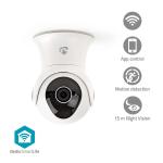 hvid ios android nattesyn bevgelsessensor med vdc 12 16gb internal cloud ip65 1080p hd full wi-fi udendrskamera smartlife nedis