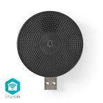 sort volume rbar just dc v 5 lyde 4 drevet usb wificdp10gy til tilbehør wi-fi klokke smartlife nedis