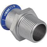 4 3 x 28mm nippel med overgang rustfri mapress geberit