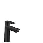 sort mat - bundventil løft-op med håndvaskarmatur 110 e talis hansgrohe