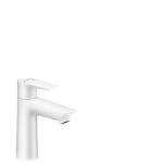 hvid mat - bundventil løft-op med håndvaskarmatur 110 e talis hansgrohe