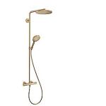 bronze børstet 1jet showerpipe powderrain 240 s select raindance hansgrohe