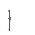 krom sort brstet cm 160 bruserslange med cm 65 glidestang puro s unica hansgrohe