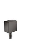 krom sort brstet slangeudtag square fixfit hansgrohe