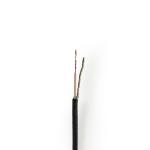 rulle hvid pvc runde m 0 100 eca afskrmet enkelt ohm 75 rg174 kabel coax