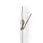 rulle hvid pvc runde m 0 100 eca afskærmet dobbelt ohm 50 u rg58c kabel coax
