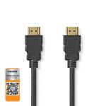 plastikpose sort pvc runde m 00 2 gbps 18 60hz 4k stik hdmi stik hdmi ethernet med kabel hdmi speed high premium
