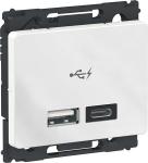 hvid 4a 2 c a type lader usb opus66