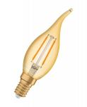 guld e14 13w 825 5w 1 vindstd kerte led 1906 vintage osram
