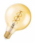 dmpbar guld e27 25w 820 5w 4 spiral globe led 1906 vintage osram