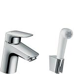 krom bidette med hndvaskarmatur logis hansgrohe