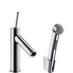krom hndbruser med armatur bidette starck ax hansgrohe