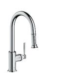 finish stål rustfri udtrækstud med køkkenarmatur montreux ax hansgrohe