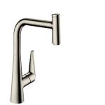 finish stål rustfri udtrækstud med køkkenarmatur s300 select talis hansgrohe