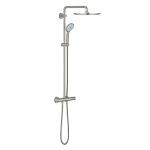 supersteel - vægmontering til termostat brusesystem 310 euphoria grohe
