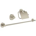 nikkel brstet papirholder krog hndkldeholder 1 i 3 tilbehrsst essentials grohe