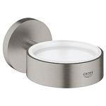 supersteel dispenser og sbeskl glas til holder essentials grohe