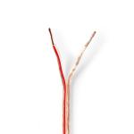 rulle gennemsigtig pvc runde m 0 15 kobber mm 50 1 2x kabel hjtaler