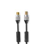 plastikæske anthracite pvc runde m 0 10 afskærmet dobbelt ohm 75 guldplateret hun coax iec han coax iec cable coax