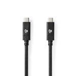 box window sort pvc runde m 00 1 nikkelplateret w 100 gbps 10 han type-c usb han type-c usb 2 gen 2 3 usb usb-kabel