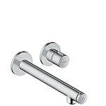 krom tud 221mm med indbygning huls 2 væg til håndvaskarmatur uno axor hansgrohe