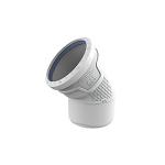 stjdmpende hvid 45 mm 110 bjning pp-m as wavin