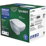 rimless softclose med toiletsæde inkl 640x460x400mm vægtoilet d-code duravit