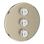 nikkel børstet sæt kontrol volume triple forplade smartcontrol grohtherm grohe
