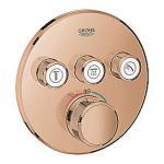 sunset warm poleret - ventiler 3 med termostat forplade brus smartcontrol grohtherm grohe