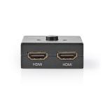 anthracite metal gbps 6 60hz 4k output hdmi 2x output hdmi 1x -indgang hdmi 2x input hdmi 1x 3-port switch hdmi