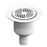 pp hvid vandls udlb 50mm lodret med gulvaflb brage mini purus