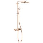 sunset warm poleret - væg til termostat duo 310 smartcontrol brusesystem euphoria grohe