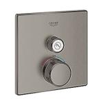 graphite hard børstet ventil en med indbygning til termostat 1sc smartcontrol grohtherm grohe