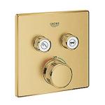sunrise cool børstet ventiler to med indbygning til termostat 2sc smartcontrol grohtherm grohe