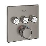 graphite hard børstet forplade ventiler 3 indbyg til termostat 3sc smartcontrol grohtherm grohe