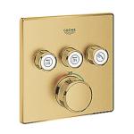 sunrise cool børstet forplade ventiler 3 indbyg til termostat 3sc smartcontrol grohtherm grohe