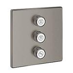 graphite hard børstet sæt kontrol volume triple overdel ventil smartcontrol grohtherm grohe