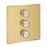 sunrise cool børstet sæt kontrol volume triple overdel ventil smartcontrol grohtherm grohe