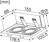 hvid 230v 930lm tune 15w ii box optic
