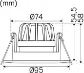 hvid 385lm 927 5w 9 focus optic